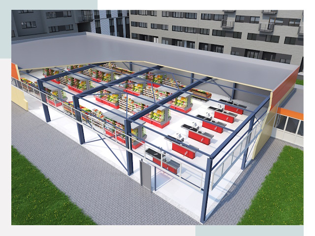 Строительство магазинов в Евпатория от 632 руб. за м²