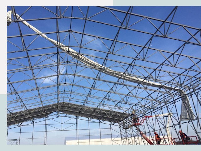 Шатровые ангары от 632 руб. в Евпатории и Крыму