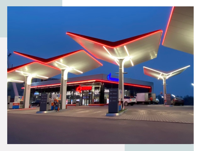 Навесы для АЗС в Евпатории